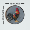 Regal Rooster Mosaic Wall Art - Image 3